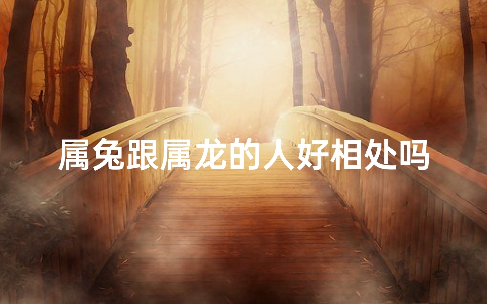属兔跟属龙的人好相处吗-属兔属龙能合得来吗？揭秘生肖相配之谜