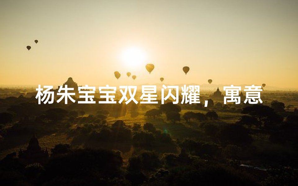 杨朱宝宝双星闪耀,寓意美好未来
