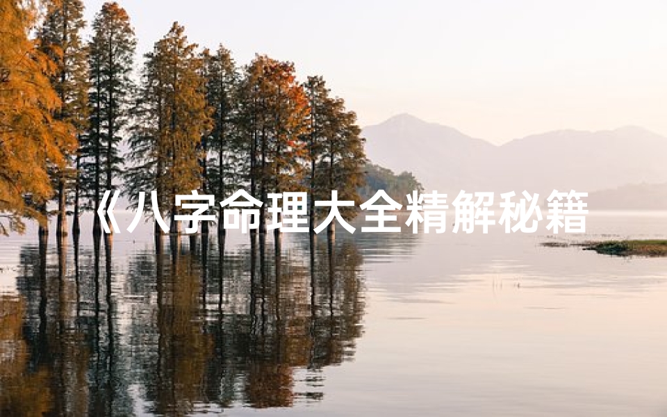 《八字命理大全精解秘籍》