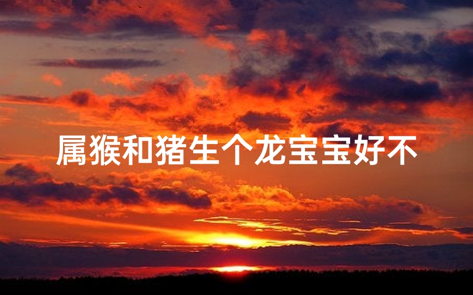 属猴和猪生个龙宝宝好不好(属猴猪喜得龙宝宝,好运连连)