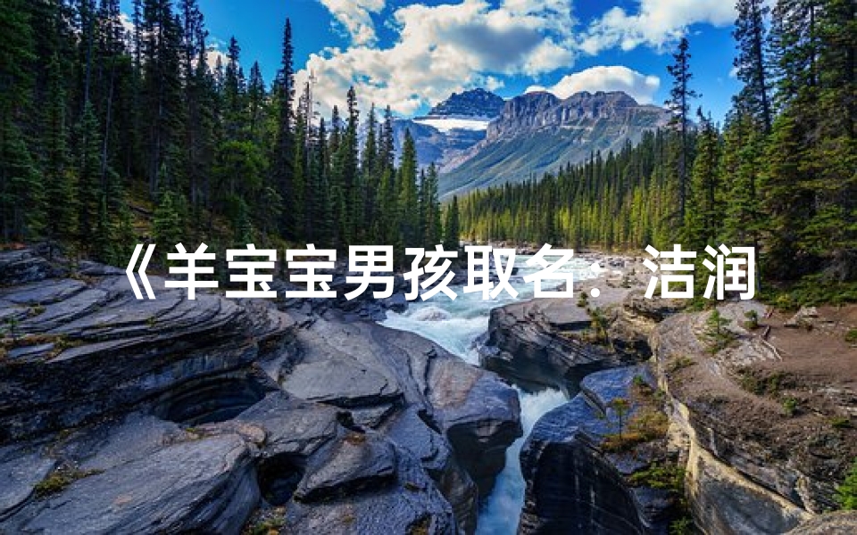 《羊宝宝男孩取名:洁润阳光,洁雅成长》