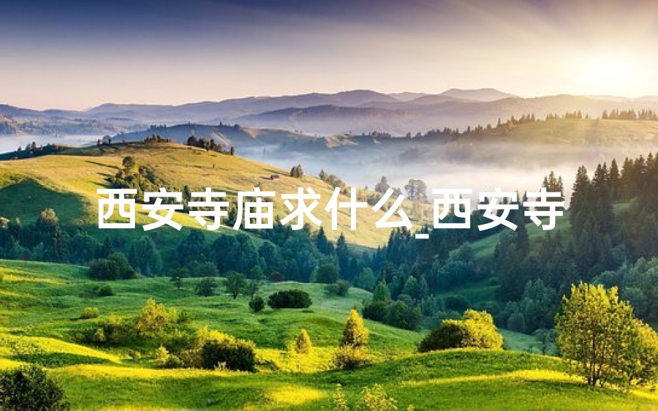 西安寺庙求什么_西安寺庙求签:灵验程度揭秘