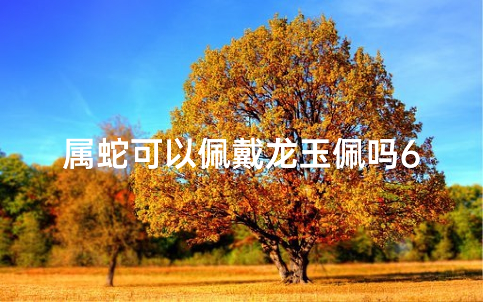 属蛇可以佩戴龙玉佩吗6;属蛇佩戴龙玉佩适宜吗？揭秘生肖配饰奥秘