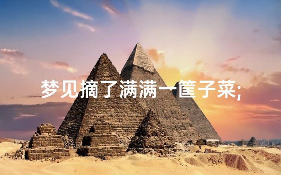 梦见摘了满满一筐子菜;梦见摘了很多菜是什么意思