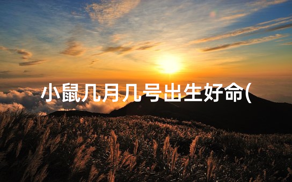 小鼠几月几号出生好命(小鼠是几号)