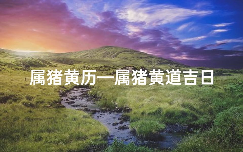 属猪黄历—属猪黄道吉日:精准查询,把握良辰吉日