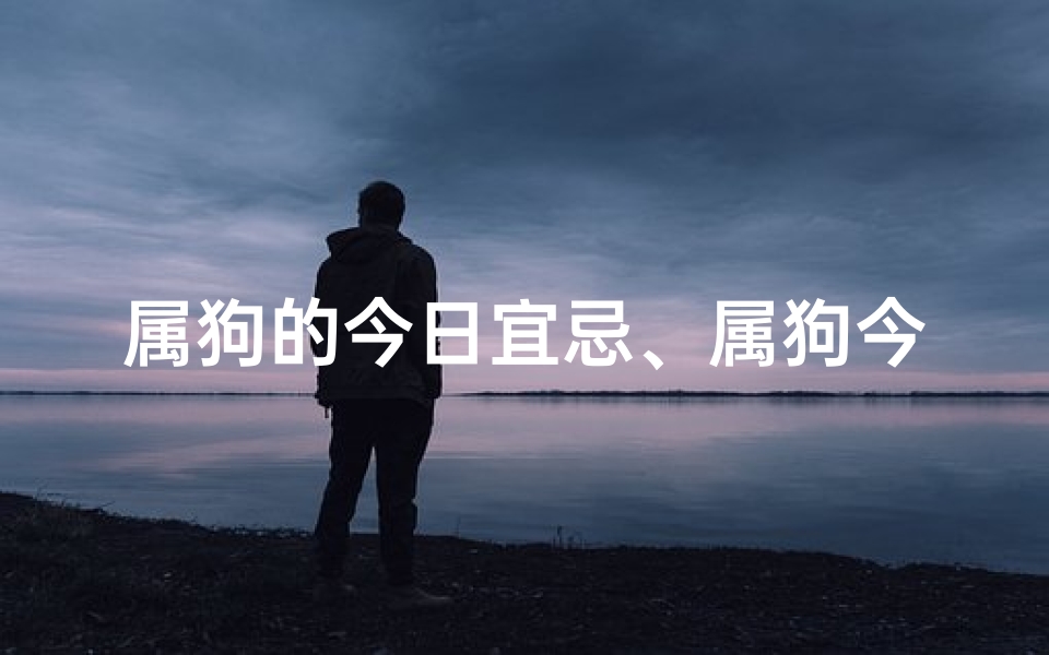 属狗的今日宜忌、属狗今日黄道吉日:好运连连,旺势来袭
