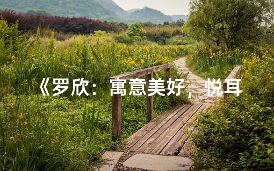 《罗欣:寓意美好,悦耳动听的名字选择》