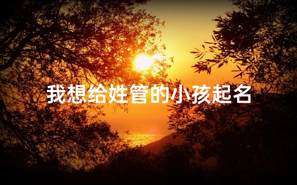 我想给姓管的小孩起名