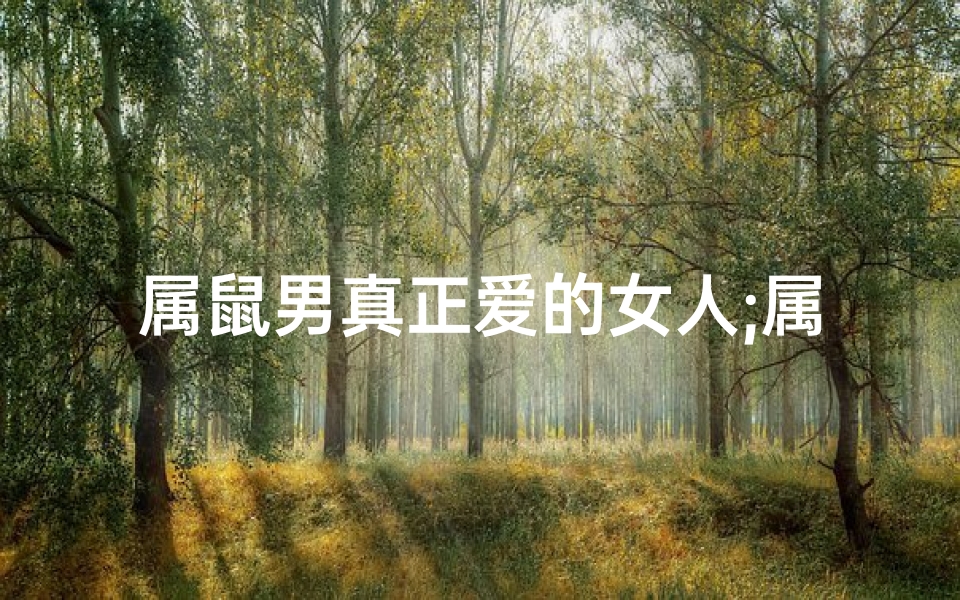属鼠男真正爱的女人;属鼠男心疼的脆弱女孩心事