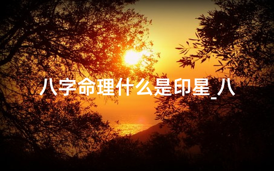 八字命理什么是印星_八字命理核心:揭秘印星之奥秘