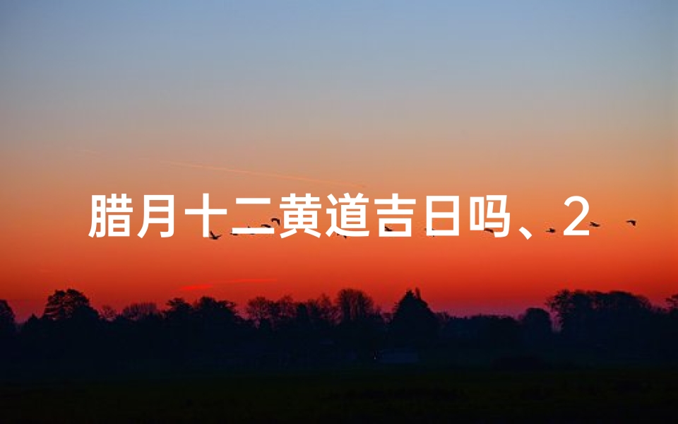 腊月十二黄道吉日吗、2020年腊月十二是黄道吉日还是黄道闭日