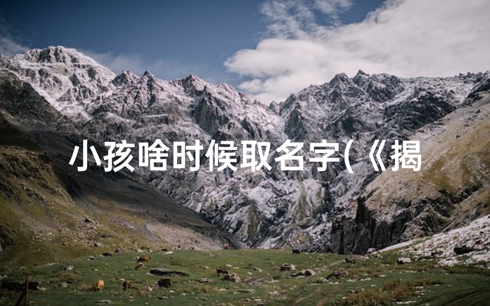 小孩啥时候取名字(《揭秘:小孩取名最佳时刻全攻略》)
