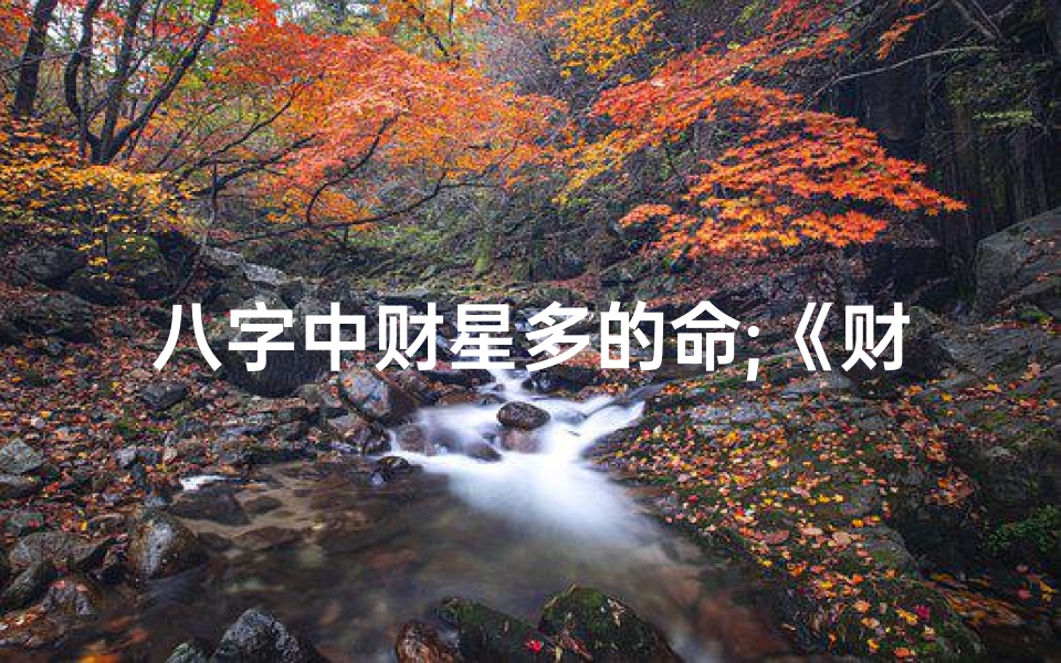 八字中财星多的命;《财星熠熠生辉:八字多财的运势解析》