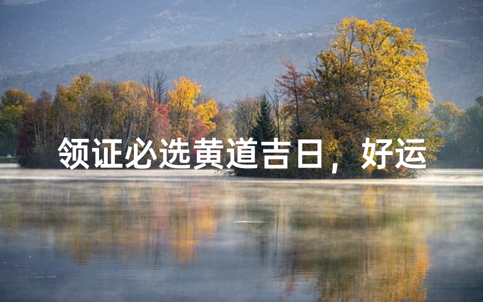 领证必选黄道吉日,好运连连