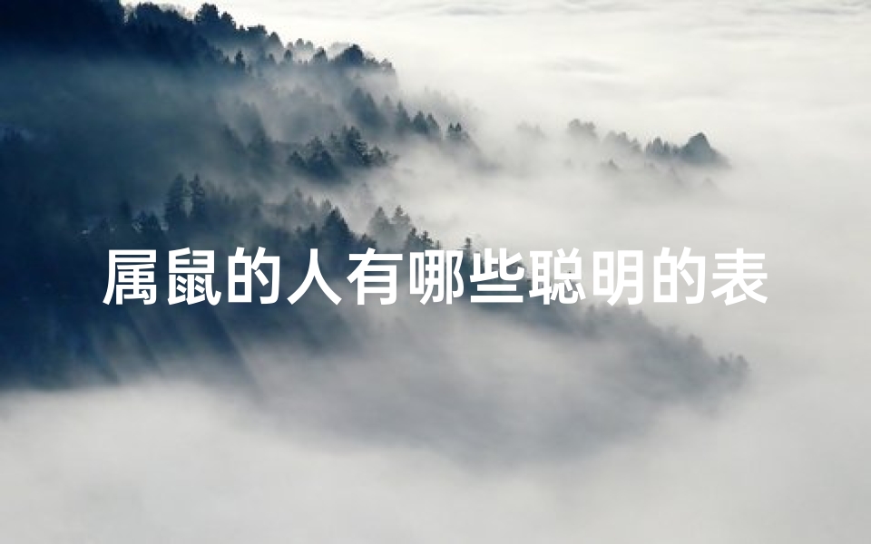 属鼠的人有哪些聪明的表现,属鼠者的智慧光芒:揭秘鼠年出生的聪明表现
