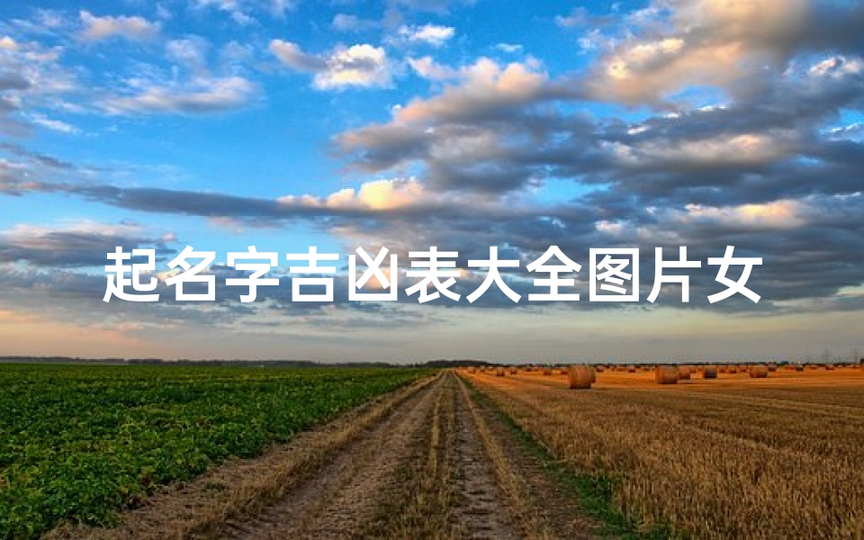 起名字吉凶表大全图片女孩,起名常用吉凶字典