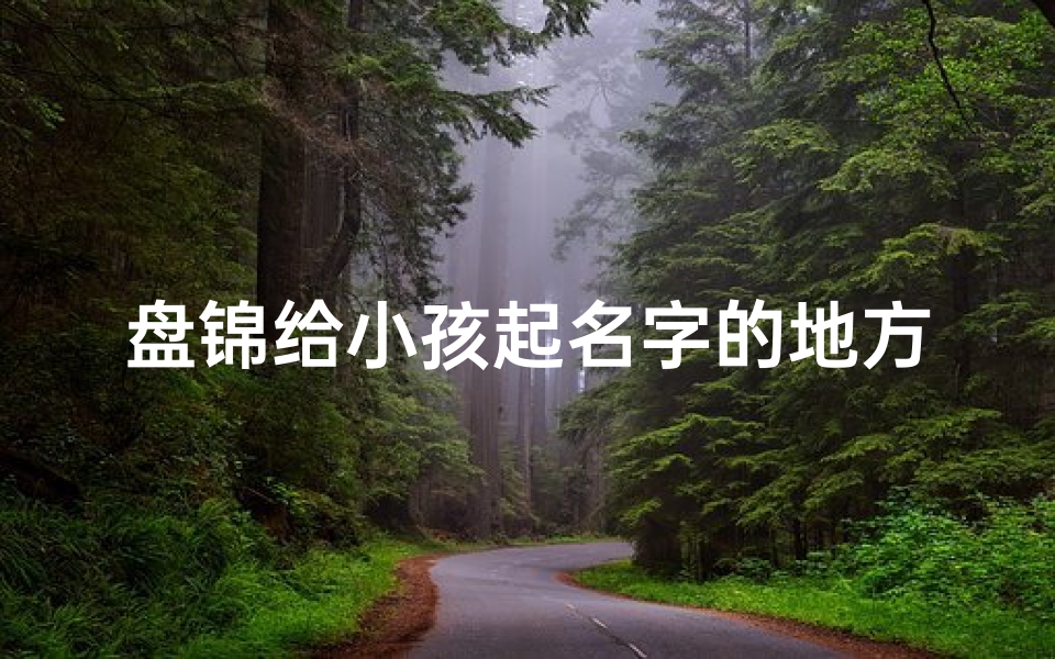 盘锦给小孩起名字的地方-盘锦育儿：巧用地方特色，给孩子起个独特好名