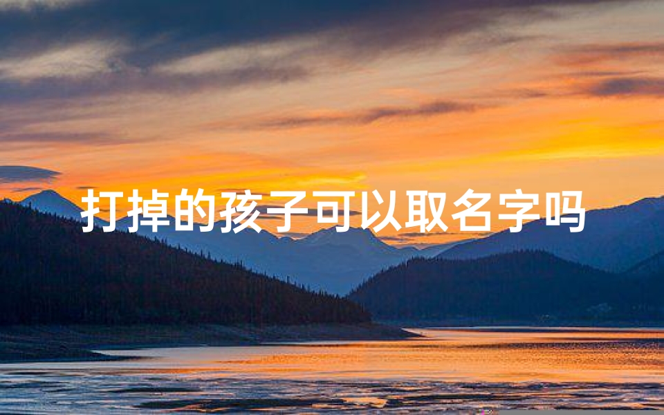 打掉的孩子可以取名字吗_《打掉的小孩:名字背后的秘密与反思》-优贝算卦网