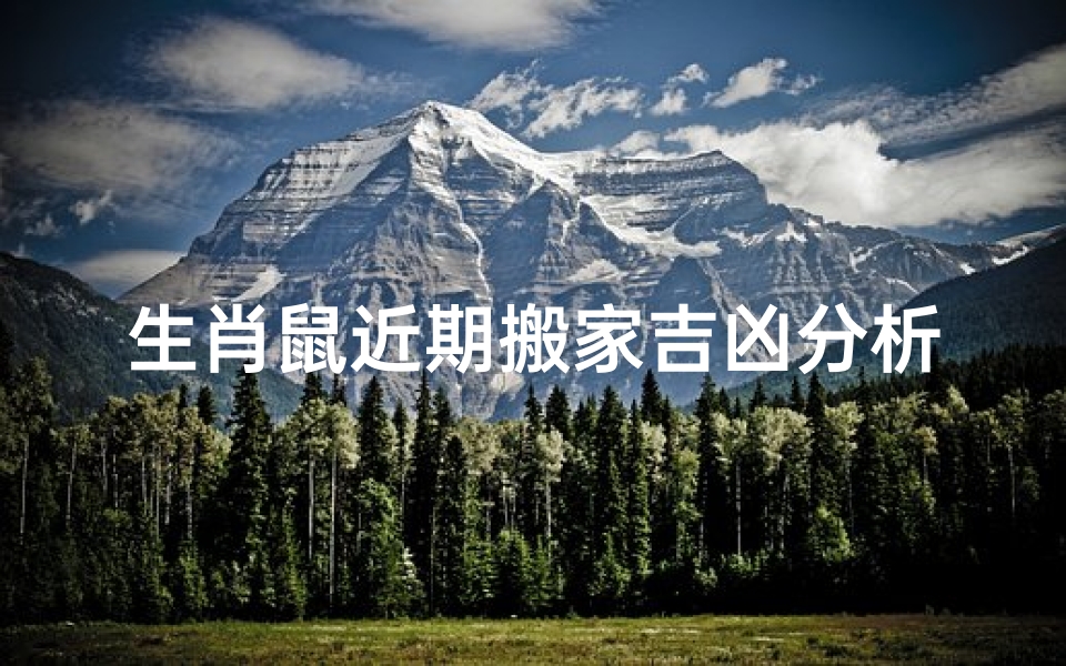 生肖鼠近期搬家吉凶分析