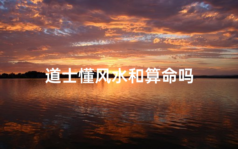 道士懂风水和算命吗