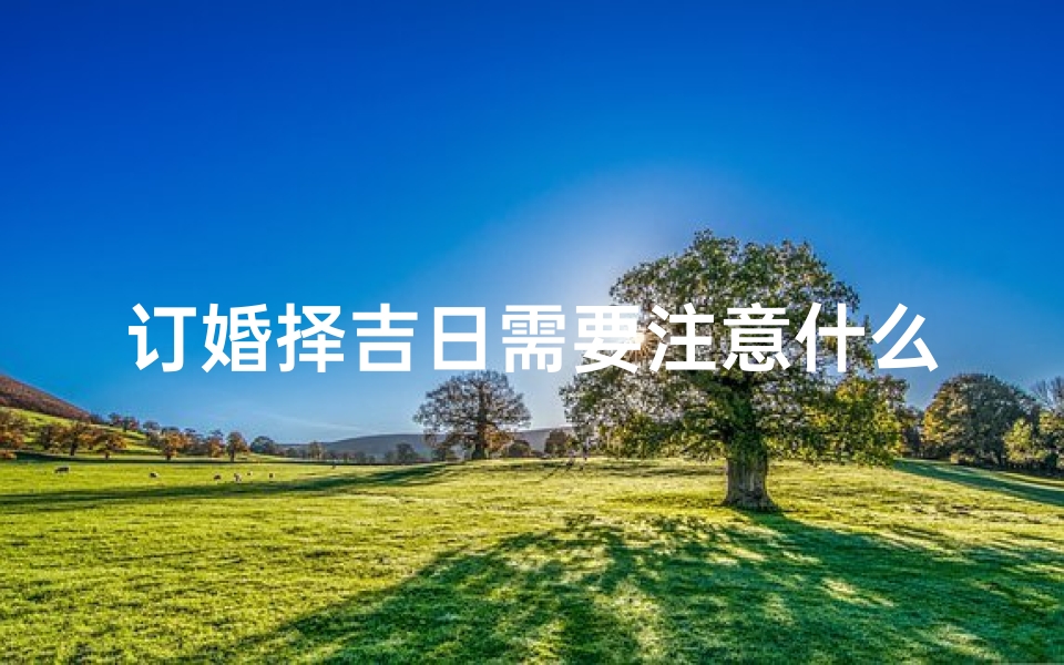 订婚择吉日需要注意什么—订婚择吉日:四大注意事项揭秘