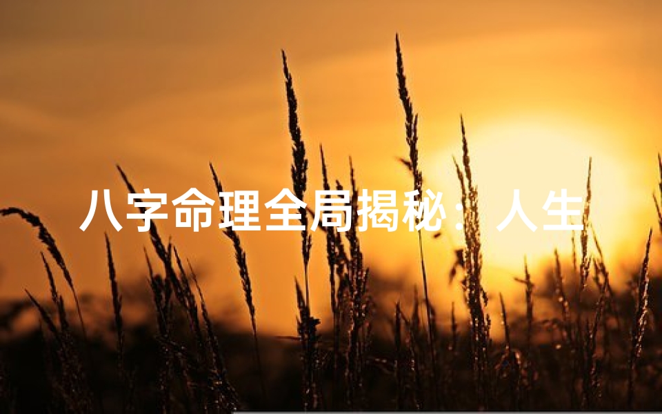 八字命理全局揭秘：人生运势详析