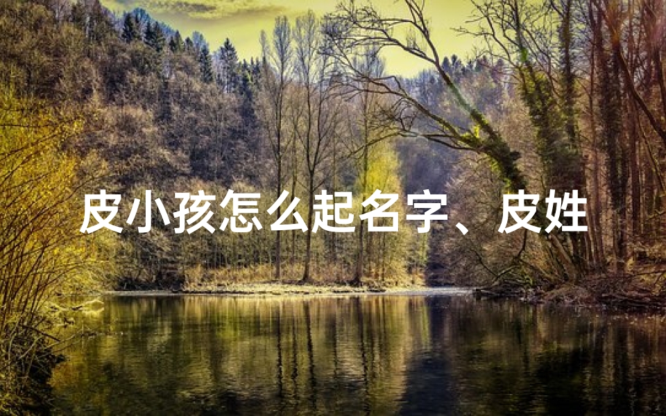 皮小孩怎么起名字、皮姓宝宝起名
