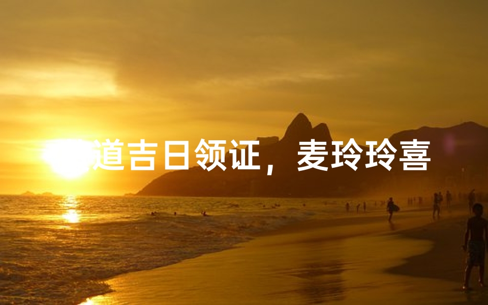 黄道吉日领证,麦玲玲喜结良缘