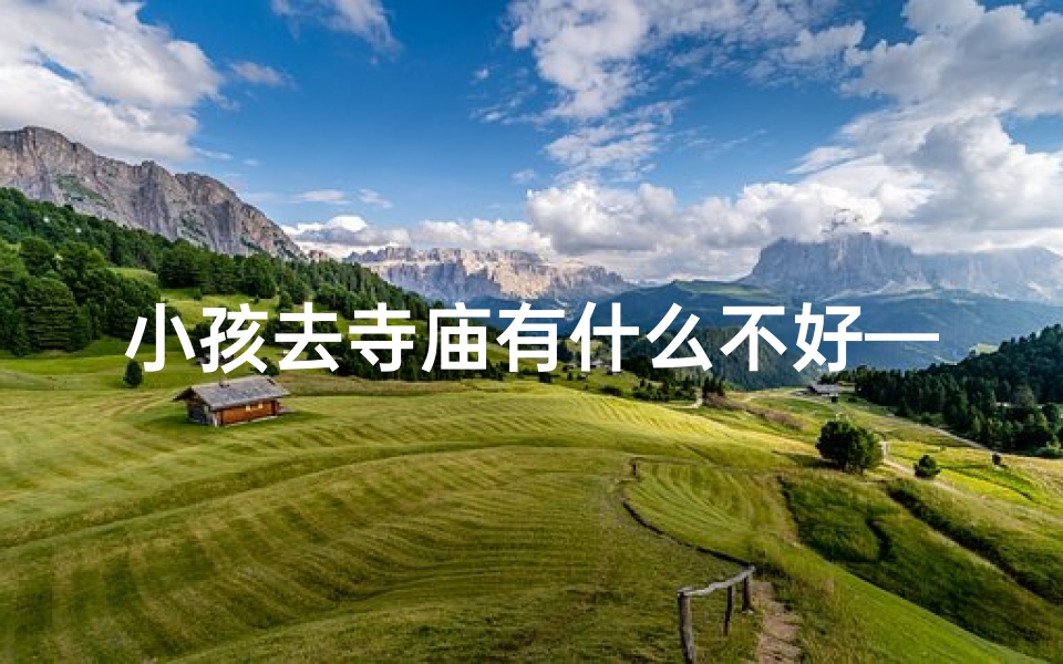 小孩去寺庙有什么不好—孩子寺庙遇和尚,奇遇开启智慧之门