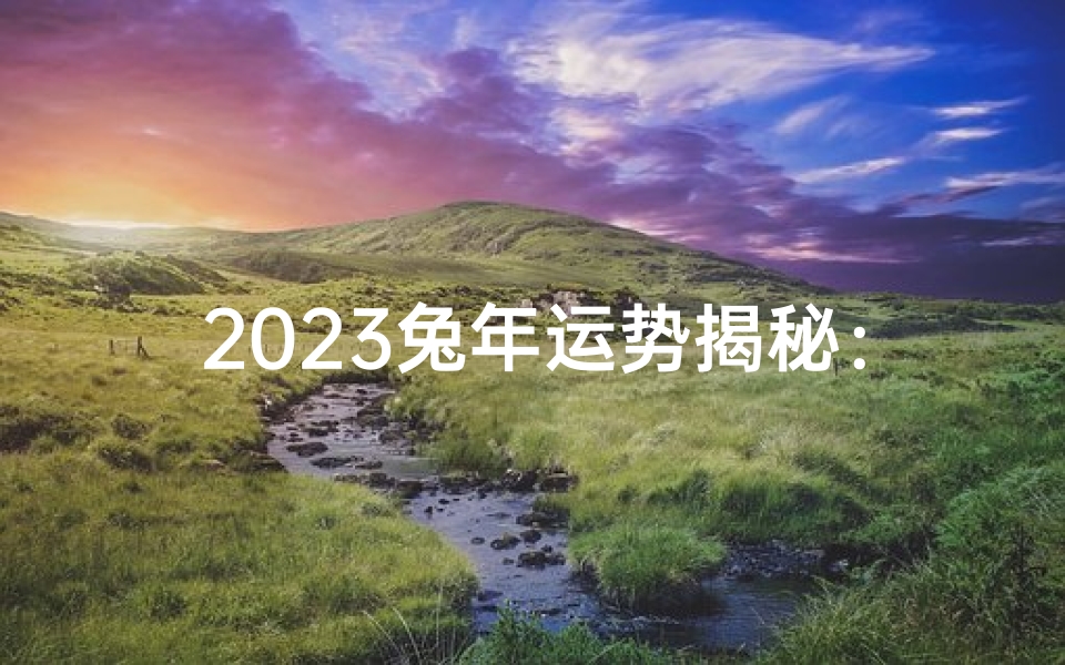 2023兔年运势揭秘:十二生肖财运亨通指南