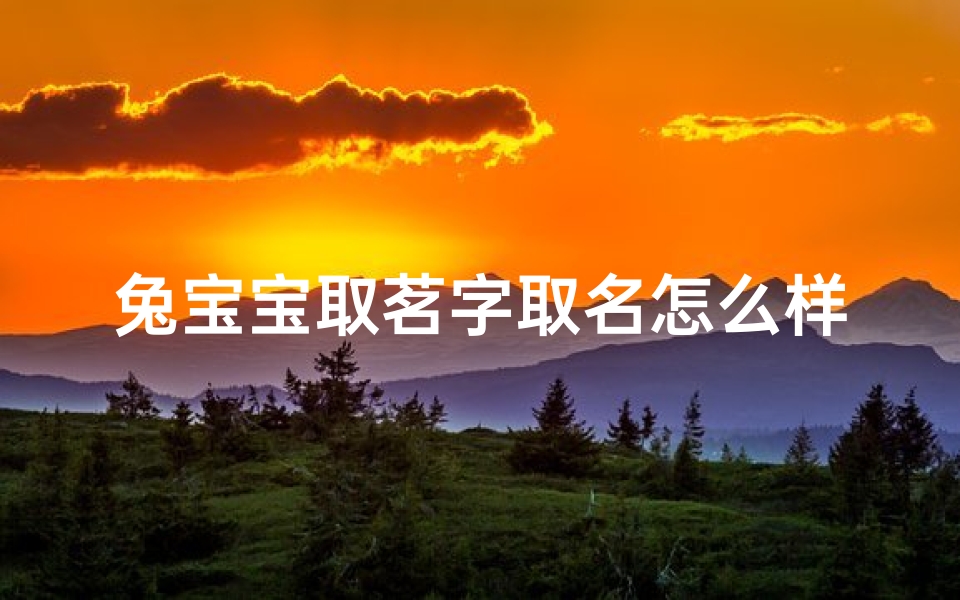 兔宝宝取茗字取名怎么样、《兔宝宝取名茗字,寓意美好寓意长》