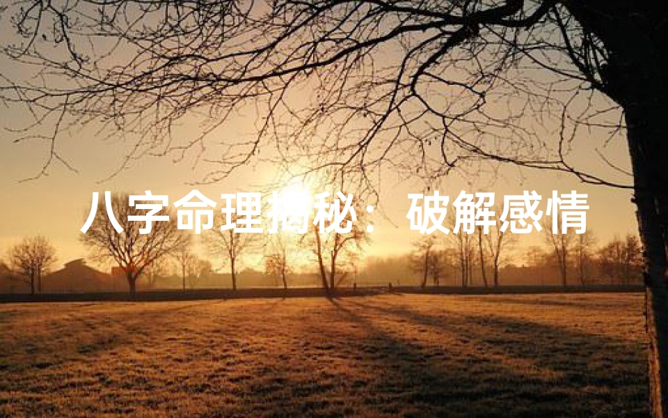 八字命理揭秘:破解感情挫折,重拾幸福之道