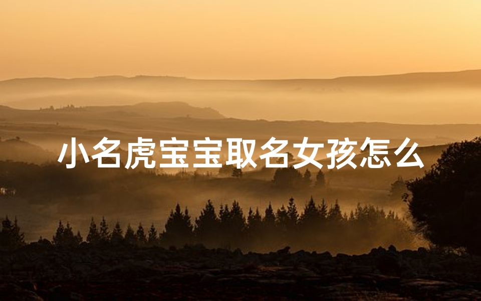 小名虎宝宝取名女孩怎么取_《虎宝宝女孩名字:如何取一个独特又美好的小名》