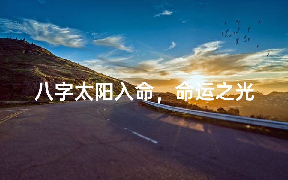 八字太阳入命,命运之光闪耀人生