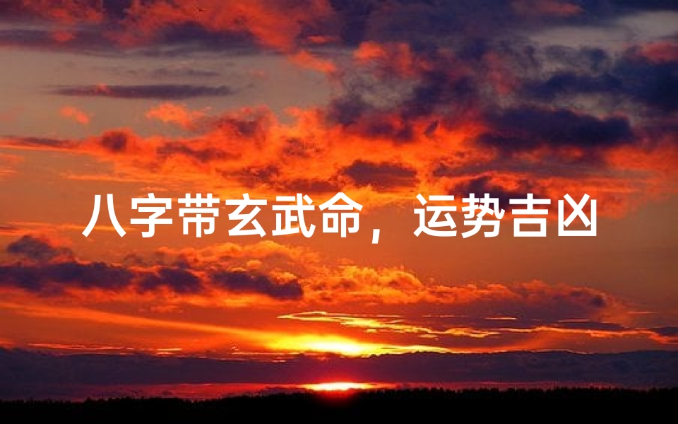 八字带玄武命,运势吉凶如何?