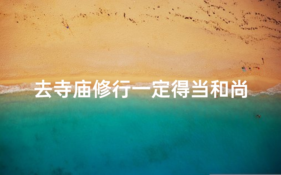 去寺庙修行一定得当和尚吗;《修行者寻寺:何处为僧侣修行佳地》