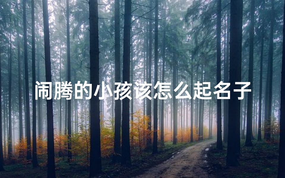 闹腾的小孩该怎么起名子