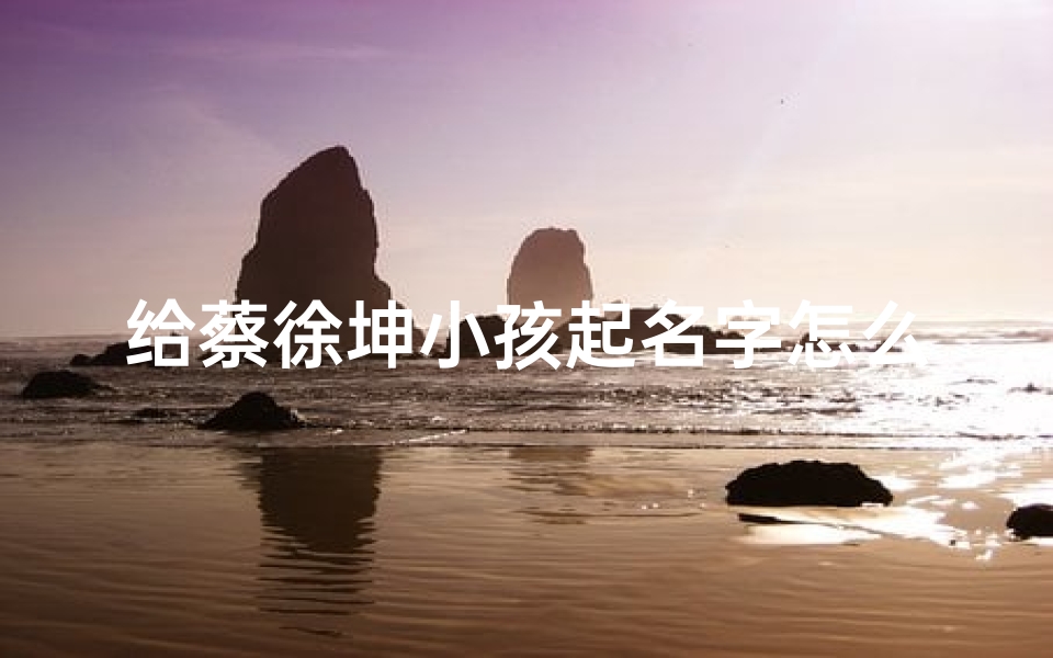 给蔡徐坤小孩起名字怎么起_蔡徐坤宝宝命名:创意无限,起名攻略大揭秘