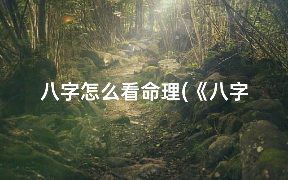 八字怎么看命理(《八字命理入门:揭秘命运奥秘之路》)