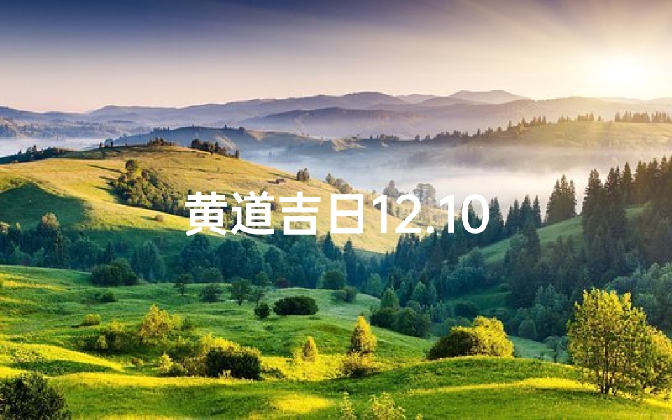 黄道吉日12.10