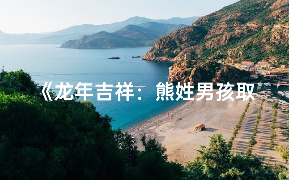 《龙年吉祥:熊姓男孩取名大全,创意满满》