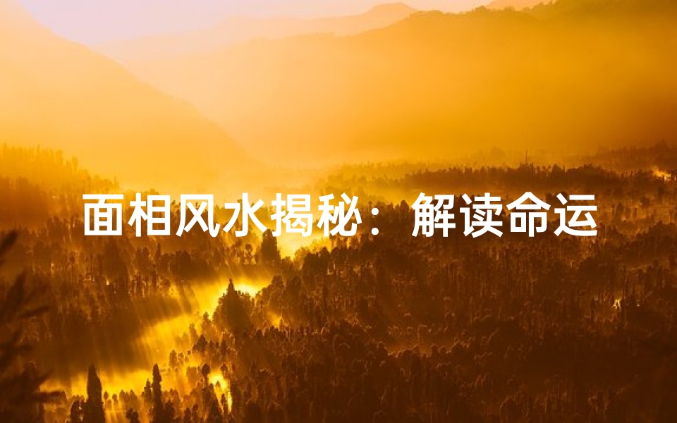 面相风水揭秘:解读命运之门