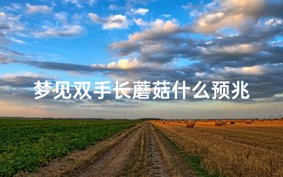 梦见双手长蘑菇什么预兆_梦见双手长蘑菇什么预兆呢