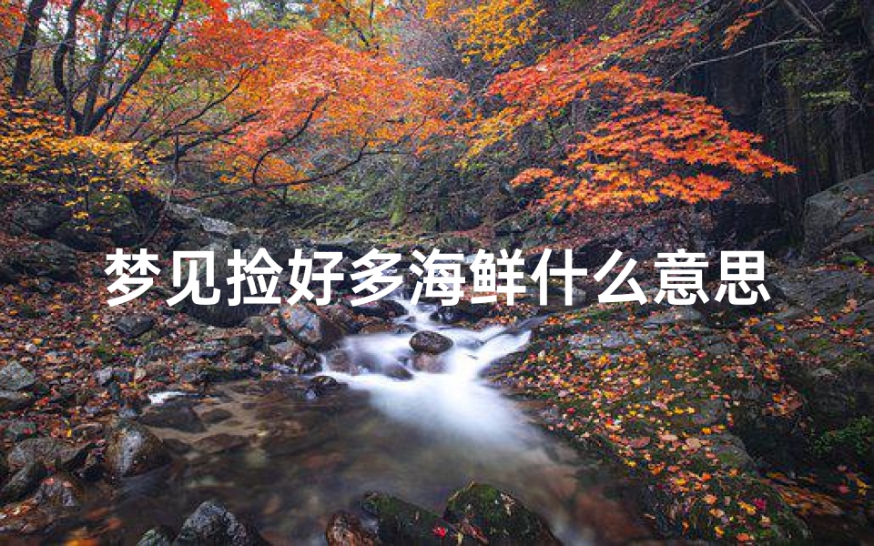 梦见捡好多海鲜什么意思_梦见自己捡了好多海鲜