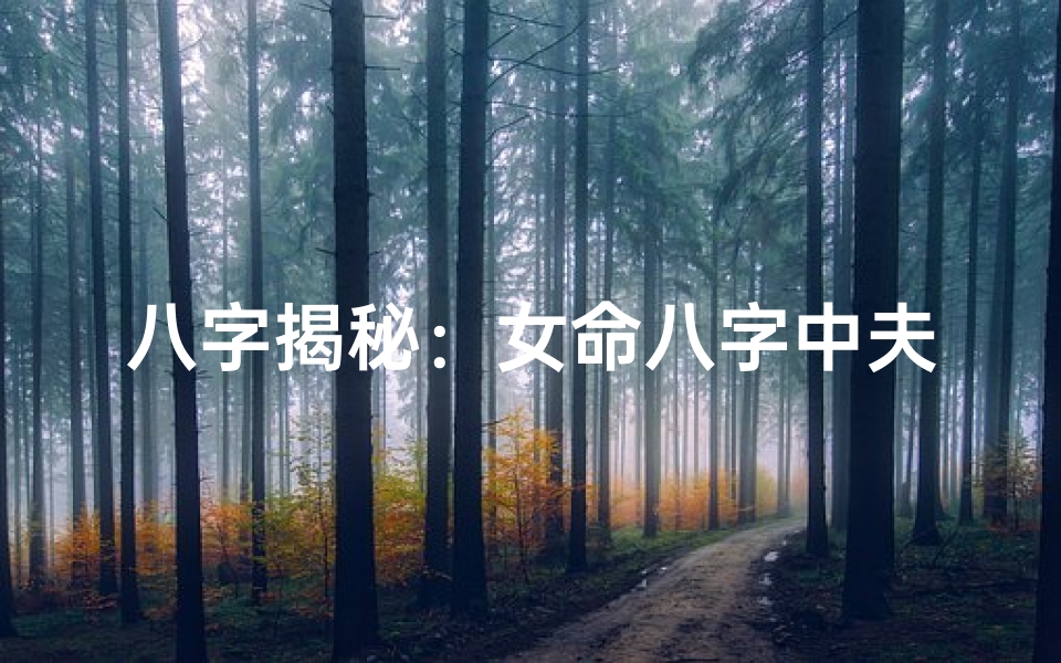 八字揭秘:女命八字中夫星数量解析
