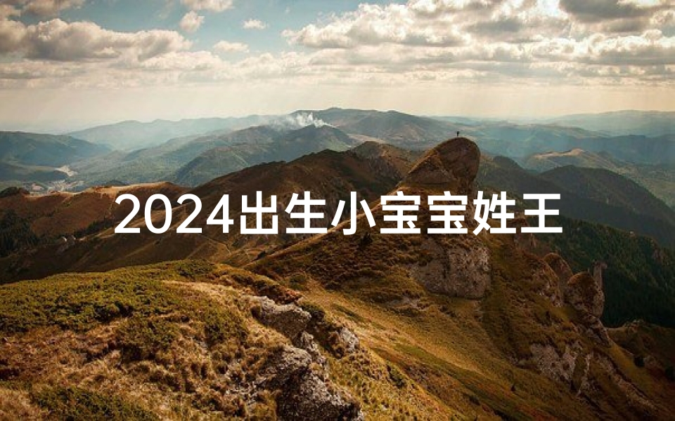 2024出生小宝宝姓王求取名-《2024萌宝王姓,赐名征集,期待您的创意》