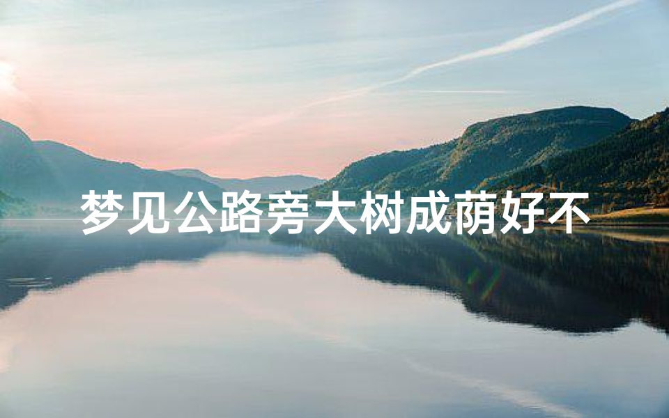 梦见公路旁大树成荫好不好-梦见路两边都是大树