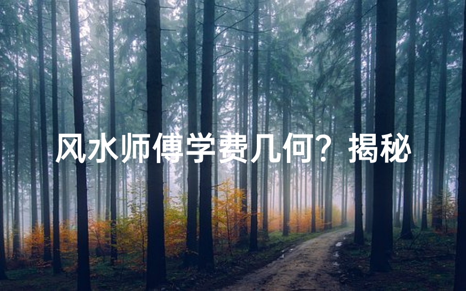 风水师傅学费几何?揭秘学风水是否需要花钱