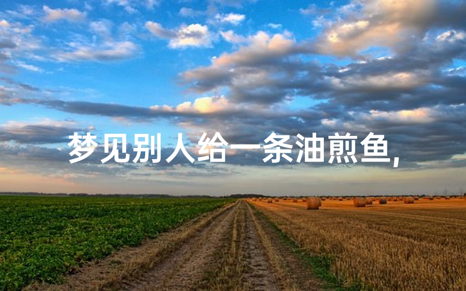 梦见别人给一条油煎鱼,梦见别人给我炸鱼